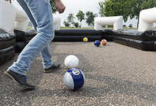 INTSUPERMAI Giant Snooker Ball Game with 16 Soccer Balls and Blower