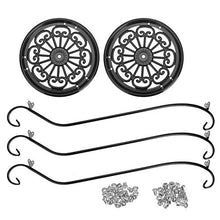 SIDUFHAOPKLL Wrought Iron Potted Stander Flower Fleshy Green Plant Pot Rack Stand Bracket Round Hand Make Home Decor