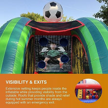 JumpOrange Inflatable Soccer Game with Blower and Foam Ball Soccer