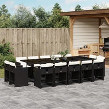 AMBERARD Patio Dining Set Set of 14 Black Furniture Set