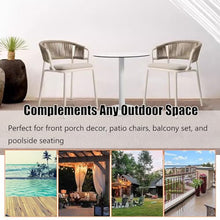 KPHYMOD 5 Piece Outdoor Patio Furniture Set with 3 Chairs and Imitation Marble Table, Patio Dining Set for Deck Beach Yard