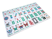 Linda Li American Mahjong Set Artisan Collection Butterfly Series Black Poppy Bag
