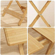 JKSVTF Outdoor Tables Chairs Folding Garden Bistro Set, Wooden Balcony Table, Patio Bistro Set with 2 Chairs 1 Side Table, Outdoor Garden Furniture