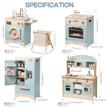 ROBOTIME Wooden Kids Kitchen Playset Toy Kitchen Sets