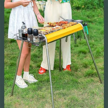 HBJWOV Thickened Stainless Steel Barbecue Rack Household Barbecue Stove Charcoal Grill Outdoor Barbecue