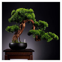 Indoor Simulation Welcome Pine Bonsai Green Plant Potted Hotel Fake Tree Landscape Plant Corridor Decoration Decoration Gift House Plant (Color : A) (D)
