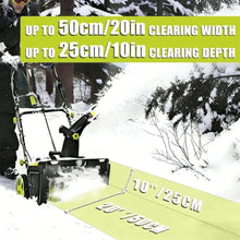 40V Battery Cordless Snow Blower, 3500W Brushless Motor Snow Thrower