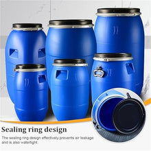 DIROVO Rain Barrels Plastic Barrels, Food Grade Barrel with Lid, Drum,Agriculture Or Industrial, Multifunctional Shipping Container for Home Brewing(200L)