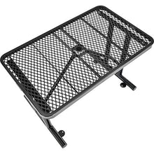 Global Industrial 4' Rectangular Expanded Metal Outdoor Table, Black