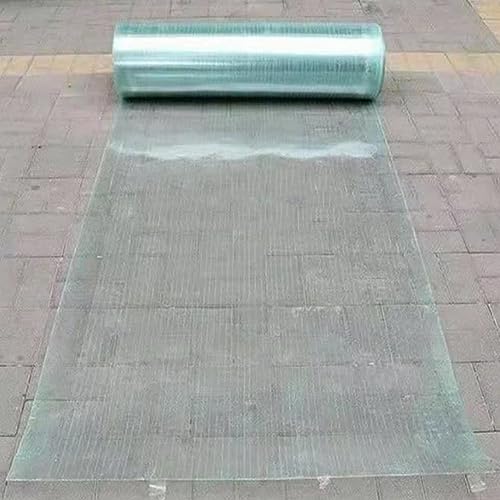 Polycarbonate Sheets All-Weather Outdoor Greenhouse Covering, Plastic Roofing Sheets Rainproof Insulation Protection(1.56x817m)