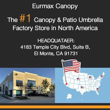Eurmax USA Superior 10x15ft Pop-up Canopy Tent with 4 Side Walls,Navy Blue