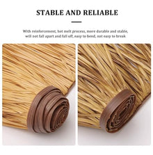 MXJCKSOQ Tiki Bar Umbrella Cover - Synthetic Flame Retardant Palm Thatch Natural Look Decoration for Garden Gazebo Patio - Size: 0.5x8m/1.6x26ft,Giallo-0.5x6m