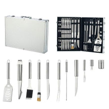 Aluminum Box Tool Set Stainless Steel Outdoor Grill and Fork Shovel Clip
