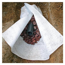 GEGEG 5oz Heavy Duty Non-Woven Geotextile Fabric for French Drain, Driveway, Soil Stabilization & Weed Control(White,2mx20m/6.5ftx65.6ft)