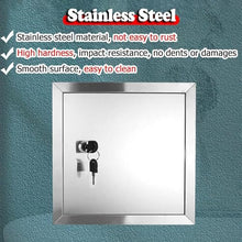 Outdoor Kitchen Doors with Lock, Stainless Steel Single BBQ Access Door for Ceiling & Wall, Waterproof Electrical Hatch, for Outdoor Kitchen and BBQ Island, Silver(38"x44"/96x112cm)