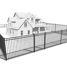 Fencer Wire Heavy Duty Flat Top Fence Barrier Kit 52FT Black
