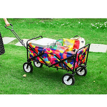 HBJWOV Portable Garden Carts Leisure Camping Wagon Beach Cart Folding Cart with Wheels Outdoor Shopping Carts Camping Fishing Trolley
