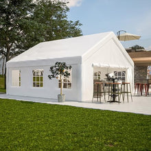 KEIKI 20x20ft Party Tent Heavy Duty, Outdoor Canopy Tent Carport Wedding Event Shelter BBQ Wedding Tents for Parties with Storage Bags & Removable Sidewall for Parties Carport Camping Garden Patio