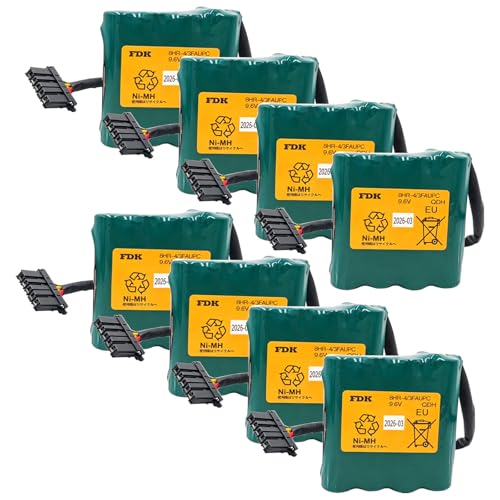 NANYUE (8 Counts) 8HR-4/3FAUPC Battery Pack for FDK 8HR-4/3FAUPC 4500mAh 9.6V NI-MH Rechargeable Battery for Okuma Machine Tool E5503-07E-001 (Green)