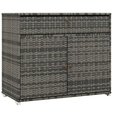 lafengyan Freestanding PE Rattan Storage Cabinet with Towel Rack and Drawer for Poolside, Hot Tub, Deck, or Bathroom Use