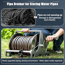 Azcabjie Portable Stainless Steel Hose Reel Storage Rack A-20mHose