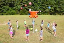 Discount Playground Supply 7 Foot Triple Shoot Children's Basketball Game Inground Mount Outdoor Hoop Orange