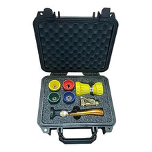 Underhill NozzleLocker Garden Water Hose Nozzle Kit, Sprayer, Jet, Fog, Mister, Heavy-Duty Metal and Rubber, with ¾ Inch Magnum Yellow Nozzle, HP-K1