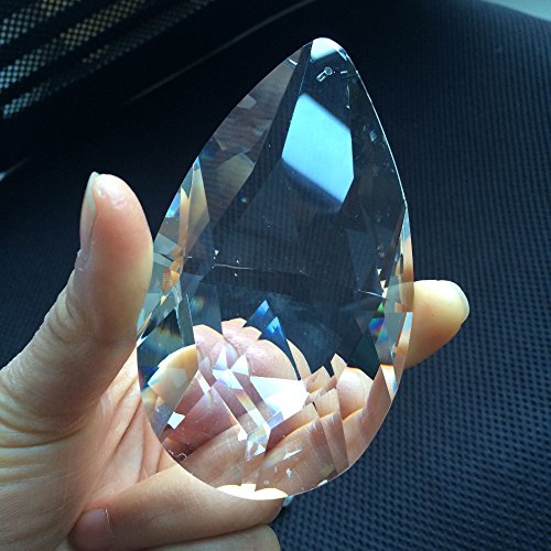 84pcs/lot 63mm Clear Crystal Water Drop Pendants,glass Lighting Suncatcher Decorative Accessories