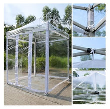 JINMLBO Transparent Pop-up Gazebo, Impact Canopy Walls For Canopy Tent PVC Transparent Tent Replacement Transparent Instant Tent Cover Outdoor Instant Canopies Sidewall Rain Shelter Without Frame(3x4.