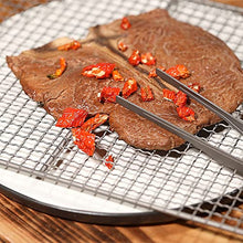 Grill Plate Ultralight Barbecue Rack BBQ Wire Mesh Baking Roasting Cooling Net Plate for Outdoor Camping Backpacking (D 10.6 * 6.6 * 0.2 in)