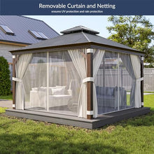 BELLEZE 12x12ft Hardtop Gazebo Brown