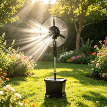MARIYCH Outdoor Industrial Misting Fan with Water Tank, Mist Fan with 160-200cm Adjustable Height, 3-Speed High Velocity for Outside Cooling, Patio