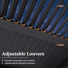 Jolydale Louvered Pergola 12ft x 20ft Aluminum with Adjustable Top Gray