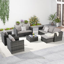 Finca ancha Patio Furniture Set with Small Outdoor Table, Durable All-Weather Wicker, Large Cushions, Breathable Polyester, Patio Bar Set w/Sillas para Balcon, Sillas para Patio Exterior (Light Gray)
