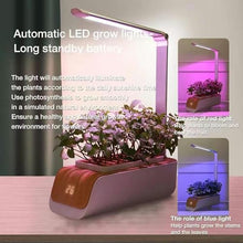 BTURYT Complete Hydroponic Culture System, Light Lamp for Plants, Retractable Light Post, Automatic Filling Light, Interior Herbal Kit, Suitable for Home, Kitchen