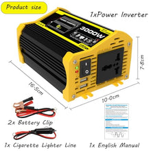OLONETO 3000W DC 12V to 220V/110V AC Inverter＋100W18V Folding Solar Panel＋50A Solar Charge Controller Suitable for RV Home Off-Grid System Solar Power Bank Off-Grid Solar Kit(Black,12V-220V)