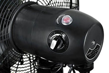 NewAir 24" Pedestal Misting Fan | 7500 CFM | Adjustable Mist Levels | Water Tank | 3 Fan Speeds | Black Mister Fan | Perfect for the Patio, Back Yard, or Outdoor Dining Space