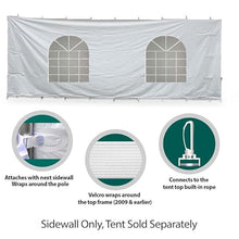 TentandTable Premium Blockout Sidewall Kit 20' x 30' for High Peak Frame Tents White