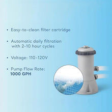 15ft x 48in Round Inflatable Above Ground Swimming Pool with Filter Pump