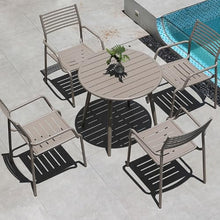 Outdoor Tables and Chairs, White, Internet Famous, All Aluminum, Outdoor Leisure, Milk Tea Shop, Coffee Shop, Courtyard, Terrace, Three to Five Piece Set of Tables and Chairs t1