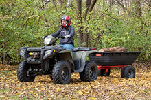 Agri-Fab 1,000 lb Tow Behind Poly Dump Cart Black/Orange