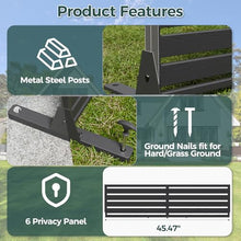 Diyfire Privacy Screen Outdoor 72" HDPE Fence Panel for Patio
