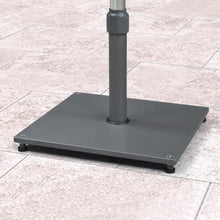 OROTLECT Patio Umbrella Base Stand At Market Table Weighted Base Outdoor Heavy Duty Square Steel Plate Stand