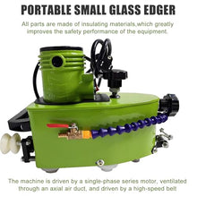 Industrial Electric Glass Edging Machine,800w Portable Small Glass Edger,8000r/Min Glass Grinder,Straight Round Bevelled Glass Edging Grinder,for DIY Diamond Glass Art,8mm