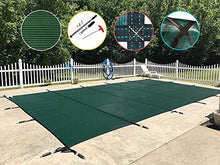WaterWarden Premium Pool Safety Cover for 25’ x 50’ In-Ground Pool, 20-Year Warranty, Superior Strength and Durability, UL Classified to ASTM F1346, Triple Stitched, Hardware Included, Green Mesh