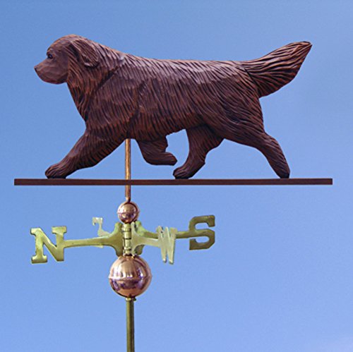 Newfoundland Hand Carved & Painted Weathervane 32 Inch Brown