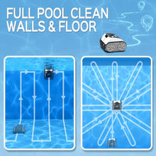 WYBOT Cordless Robotic Pool Cleaner, 120 Min for Floor, Wall and Waterline Cleaning, Pool Vacuum with Navigation & Route Planning, Fast Charging, Fully Automatic, White, Plastic, 2 Years Warranty