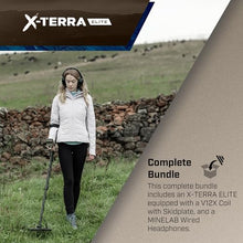 MINELAB X-Terra Elite, Waterproof, All Terrain Coin & Treasure Metal Detector, Multi-IQ Precision Targeting with Simultaneous Multi-Frequency Technology, Included Wired, Padded Headphones