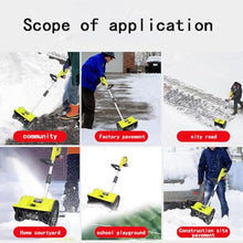 Electric Snow Blower, Rechargeable 20V/4.0Ah High Power Electric Snow Shovel, Snow Break Home Use Snow Plow, Shovel 13.2" in Width, 8" in Depth, 26.5' ft Throwing Distance