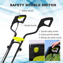 UWYTGF Garden Tiller,Cordless Rotavator,Cordless Garden Tiller Rotavator with Rechargeable Battery and Charger Tillage,Depth 18Cm, Cultivated Land Width 36Cm, Adjustable Cultivator